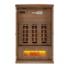 Load image into Gallery viewer, Golden Designs Reserve Edition GDI-8020-02 Full Spectrum Infrared Sauna with Himalayan Salt Bar