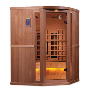 Golden Designs Reserve Edition GDI-8035-02 Full Spectrum Infrared Sauna with Himalayan Salt Bar