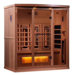 Golden Designs Reserve Edition GDI-8040-02 Full Spectrum Infrared Sauna with Himalayan Salt Bar