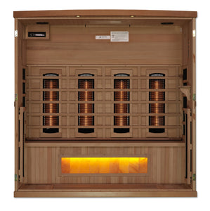 Golden Designs Reserve Edition GDI-8040-02 Full Spectrum Infrared Sauna with Himalayan Salt Bar