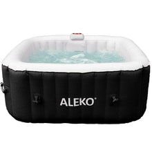 Load image into Gallery viewer, Square Inflatable Jetted Hot Tub with Cover - 4 Person - 160 Gallon
