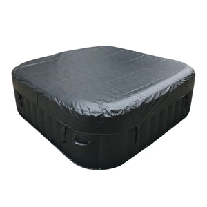Square Inflatable Jetted Hot Tub with Cover - 6 Person - 265 Gallon