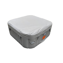 Load image into Gallery viewer, Square Inflatable Jetted Hot Tub with Cover - 6 Person - 265 Gallon