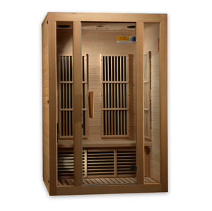 Maxxus "Seattle" 2 Person Low EMF FAR Infrared Carbon Canadian Hemlock Sauna