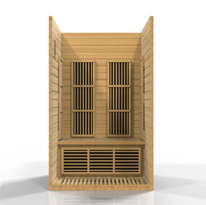 Maxxus "Seattle" 2 Person Low EMF FAR Infrared Carbon Canadian Hemlock Sauna