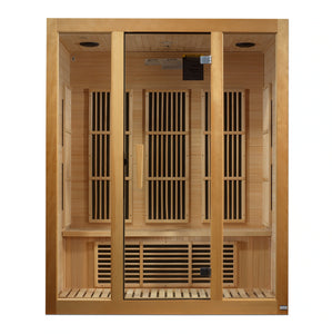 Maxxus "Bellevue" 3 Person Low EMF FAR Infrared Carbon Canadian Hemlock Sauna