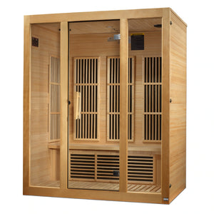 Maxxus "Bellevue" 3 Person Low EMF FAR Infrared Carbon Canadian Hemlock Sauna