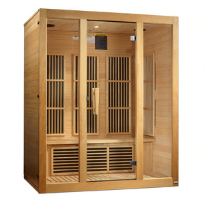 Maxxus "Bellevue" 3 Person Low EMF FAR Infrared Carbon Canadian Hemlock Sauna