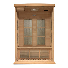 Load image into Gallery viewer, Maxxus 2 Person Near Zero EMF FAR Infrared Carbon Canadian Hemlock Sauna MX-K206-01-ZF