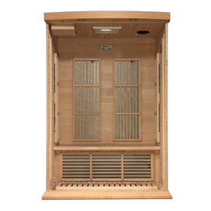 Maxxus 2 Person Near Zero EMF FAR Infrared Carbon Canadian Hemlock Sauna MX-K206-01-ZF