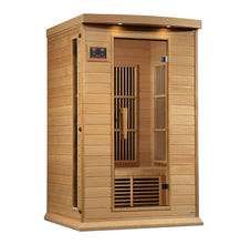 Load image into Gallery viewer, Maxxus 2 Person Near Zero EMF FAR Infrared Carbon Canadian Hemlock Sauna MX-K206-01-ZF