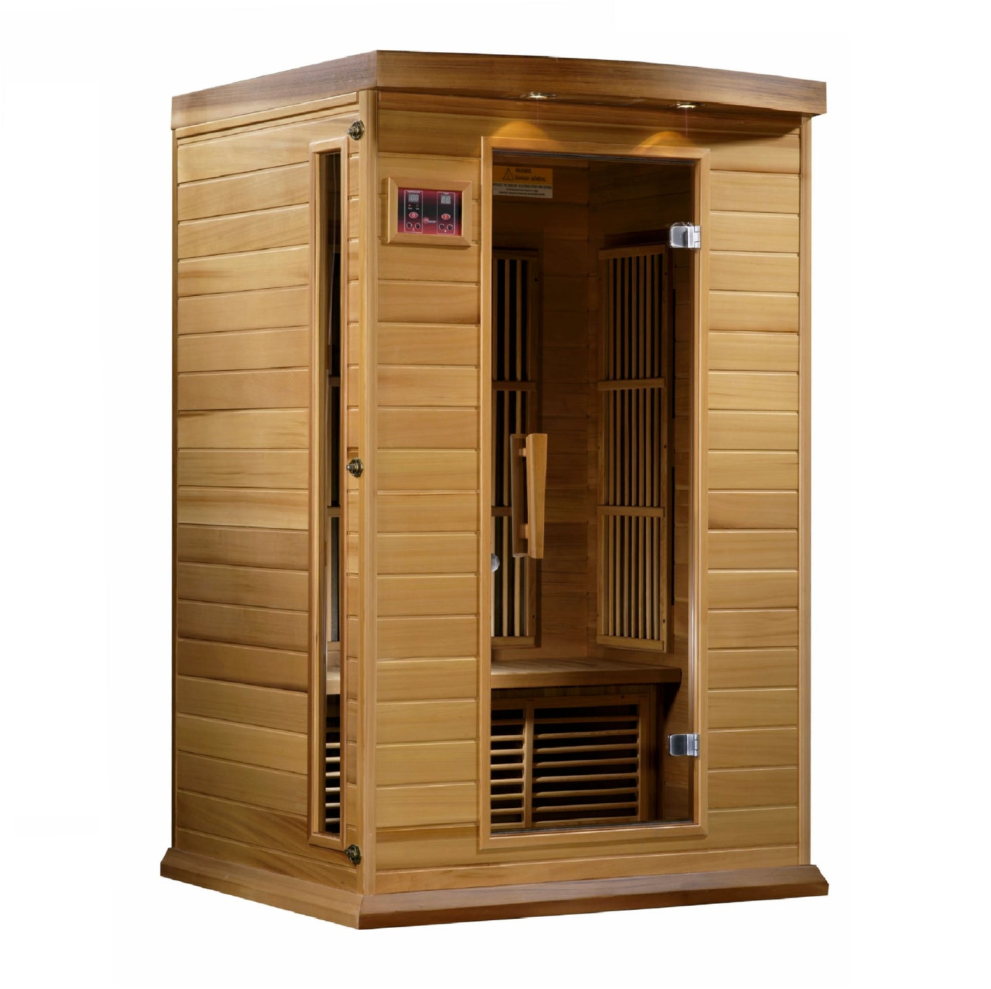 Maxxus 2 Person Low EMF FAR Infrared Carbon Canadian Red Cedar Sauna MX-K206-01 CED