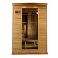 Load image into Gallery viewer, Maxxus 2 Person Low EMF FAR Infrared Carbon Canadian Red Cedar Sauna MX-K206-01 CED