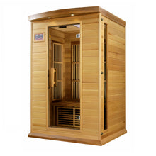 Load image into Gallery viewer, Maxxus &quot;Cholet Edition&quot; 2 Person Near Zero EMF FAR Infrared Sauna Canadian Red Cedar MX-K206-01-ZF CED