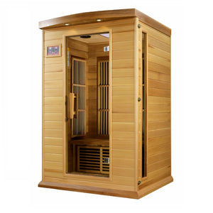 Maxxus 2 Person Low EMF FAR Infrared Carbon Canadian Red Cedar Sauna MX-K206-01 CED