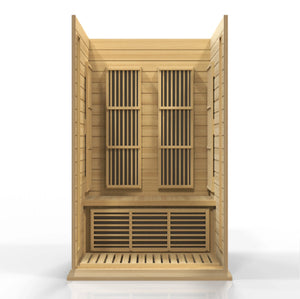 Maxxus 2 Person Low EMF FAR Infrared Carbon Canadian Hemlock Sauna MX-K206-01