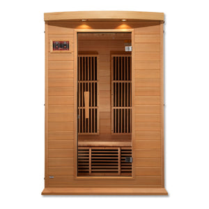 Maxxus 2 Person Low EMF FAR Infrared Carbon Canadian Hemlock Sauna MX-K206-01