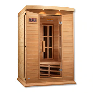 Maxxus 2 Person Low EMF FAR Infrared Carbon Canadian Hemlock Sauna MX-K206-01