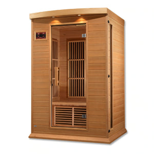 Maxxus 2 Person Low EMF FAR Infrared Carbon Canadian Hemlock Sauna MX-K206-01