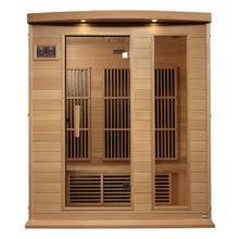 Load image into Gallery viewer, Maxxus 3 Person Near Zero EMF FAR Infrared Carbon Canadian Hemlock Sauna MX-K306-01-ZF