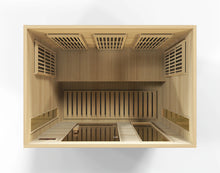 Load image into Gallery viewer, Maxxus 3 Person Low EMF FAR Infrared Carbon Canadian Hemlock Sauna MX-K306-01