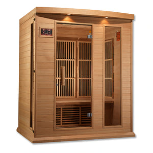 Maxxus 3 Person Low EMF FAR Infrared Carbon Canadian Hemlock Sauna MX-K306-01