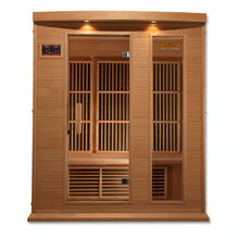 Load image into Gallery viewer, Maxxus 3 Person Low EMF FAR Infrared Carbon Canadian Hemlock Sauna MX-K306-01