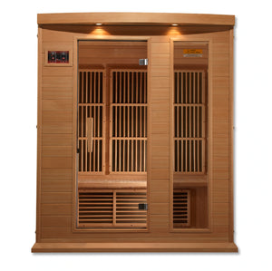 Maxxus 3 Person Low EMF FAR Infrared Carbon Canadian Hemlock Sauna MX-K306-01