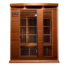 Load image into Gallery viewer, Maxxus 3 Person Low EMF FAR Infrared Carbon Canadian Red Cedar  Sauna MX-K306-01 CED