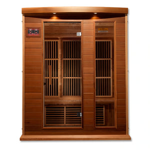 Maxxus 3 Person Low EMF FAR Infrared Carbon Canadian Red Cedar  Sauna MX-K306-01 CED