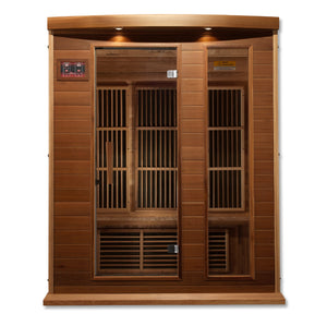 Maxxus "Avignon Edition" 3 Person Near Zero EMF FAR Infrared Carbon Canadian Red Cedar Sauna MX-K306-01-ZF Ced