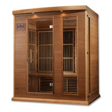 Load image into Gallery viewer, Maxxus &quot;Avignon Edition&quot; 3 Person Near Zero EMF FAR Infrared Carbon Canadian Red Cedar Sauna MX-K306-01-ZF Ced