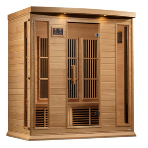 Maxxus 4 Person Near Zero EMF FAR Infrared Carbon Canadian Hemlock Sauna MX-K406-01-ZF