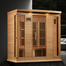 Load image into Gallery viewer, Maxxus 4 Person Near Zero EMF FAR Infrared Carbon Canadian Hemlock Sauna MX-K406-01-ZF