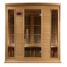 Load image into Gallery viewer, Maxxus 4 Person Low EMF FAR Infrared Carbon Canadian Red Cedar  Sauna MX-K406-01 CED