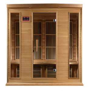 Maxxus "Montilemar Edition" 4 Person Near Zero EMF FAR Infrared Carbon Canadian Red Cedar Sauna MX-K406-01-ZF Ced