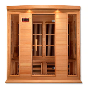 Maxxus 4 Person Low EMF FAR Infrared Carbon Canadian Hemlock Sauna MX-K406-01