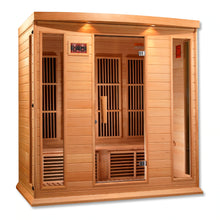 Load image into Gallery viewer, Maxxus 4 Person Low EMF FAR Infrared Carbon Canadian Hemlock Sauna MX-K406-01