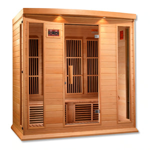 Maxxus 4 Person Low EMF FAR Infrared Carbon Canadian Hemlock Sauna MX-K406-01