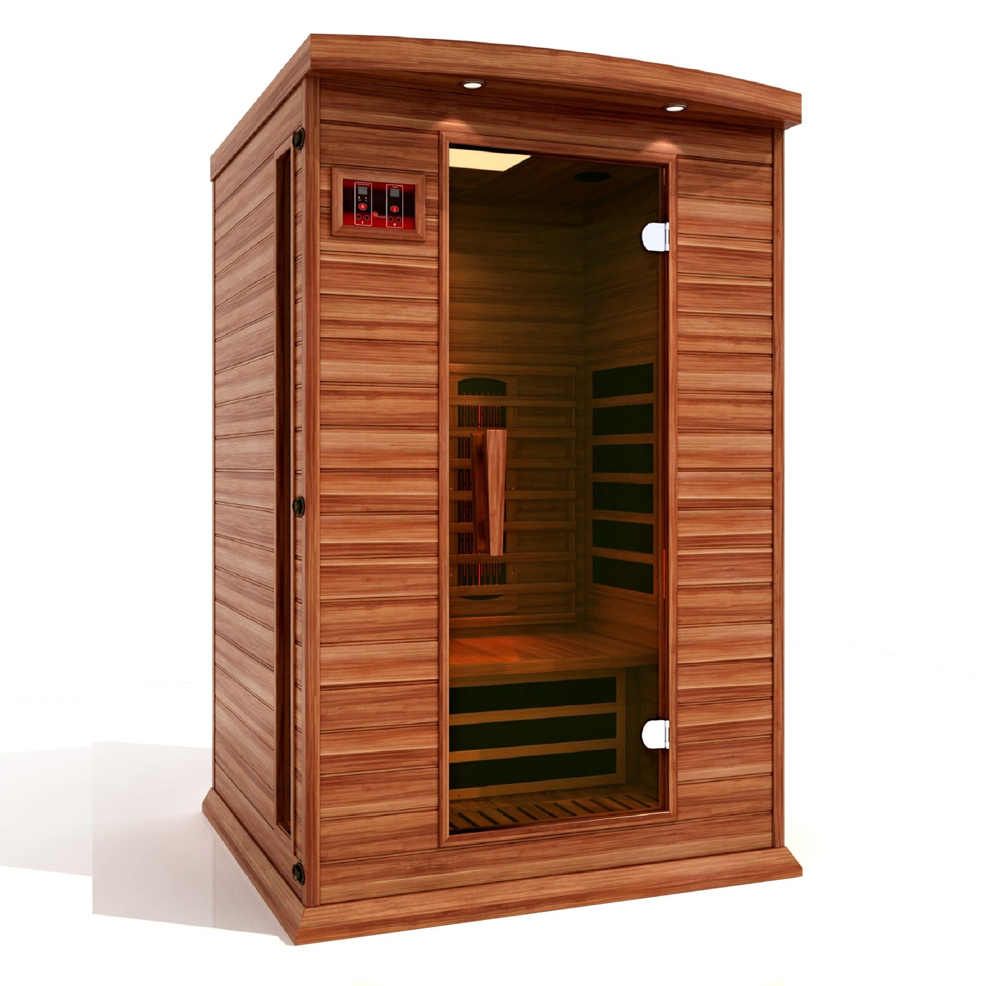 Maxxus 2 Person Full Spectrum Near Zero EMF FAR Infrared Carbon Canadian Red Cedar Sauna MX-M206-01-FS CED