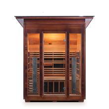 Load image into Gallery viewer, Enlighten Diamond 3 Person Infrared/Traditional Hybrid Sauna HI-17377