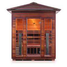 Load image into Gallery viewer, Enlighten Diamond 4 Person Infrared/Traditional Hybrid Sauna HI-17378