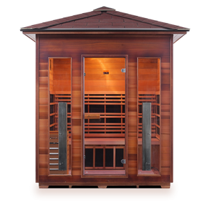 Enlighten Diamond 4 Person Infrared/Traditional Hybrid Sauna HI-17378