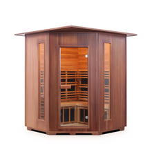 Load image into Gallery viewer, Enlighten Diamond 4C 4 Person Infrared/Traditional Hybrid Sauna HI-17379