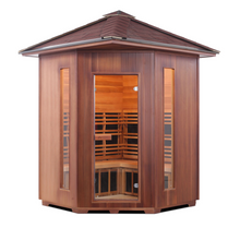 Load image into Gallery viewer, Enlighten Rustic 4C 4 Person Full Spectrum Infrared Sauna 17379