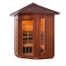 Load image into Gallery viewer, Enlighten Rustic 4C 4 Person Full Spectrum Infrared Sauna 17379