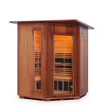 Load image into Gallery viewer, Enlighten Rustic 4C 4 Person Full Spectrum Infrared Sauna 17379