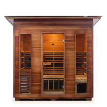 Load image into Gallery viewer, Enlighten Diamond 5 Person Infrared/Traditional Hybrid Sauna HI-19378