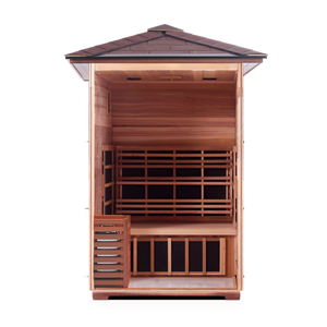 Enlighten Sapphire 2 Person Infrared/Traditional Hybrid Sauna HI-16376