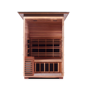 Enlighten Sapphire 2 Person Infrared/Traditional Hybrid Sauna HI-16376